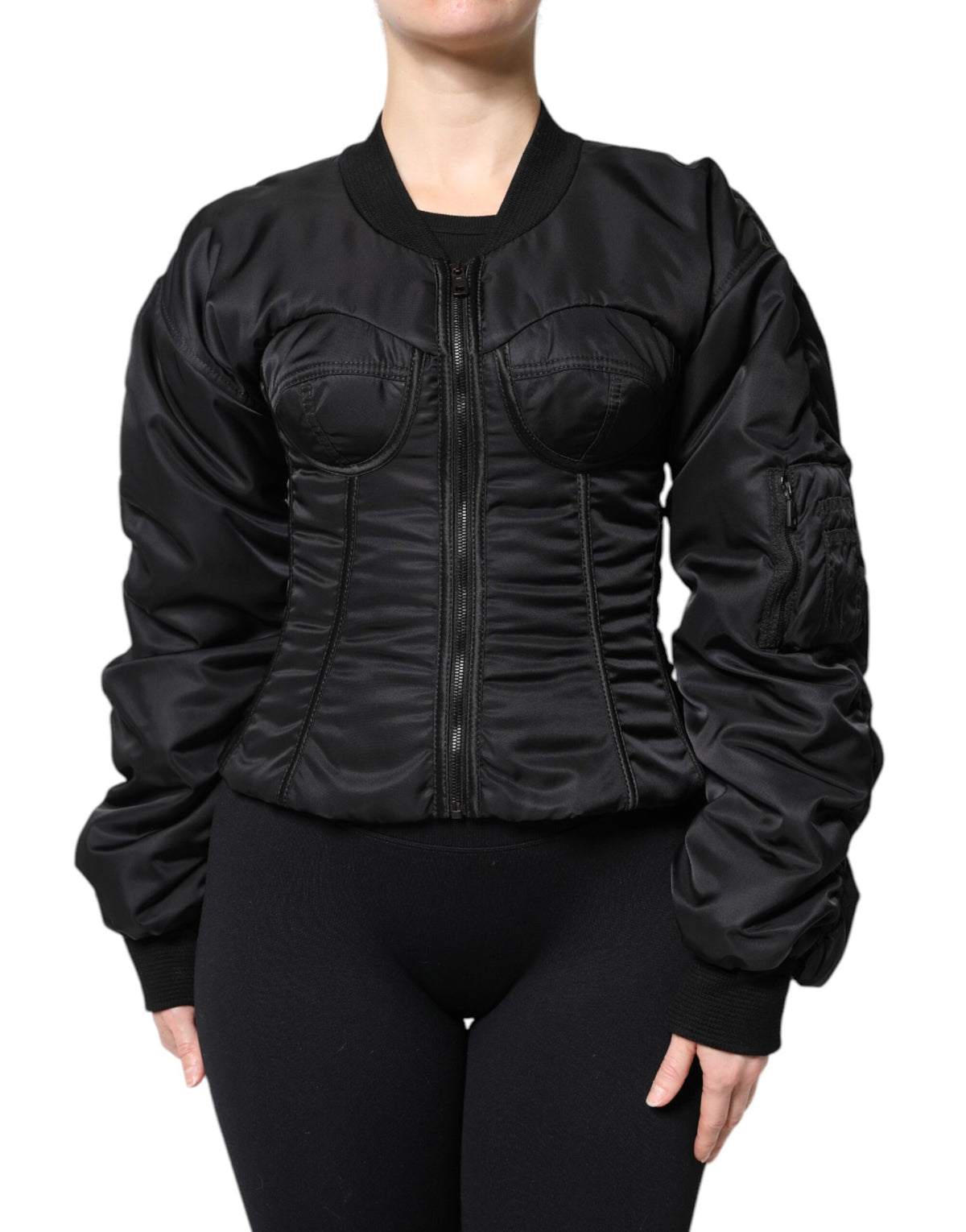 Dolce & Gabbana Giacca nera in poliammide