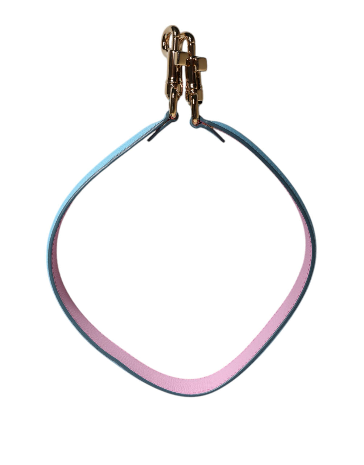 Dolce & Gabbana Tracolla in Pelle Rosa e Blu