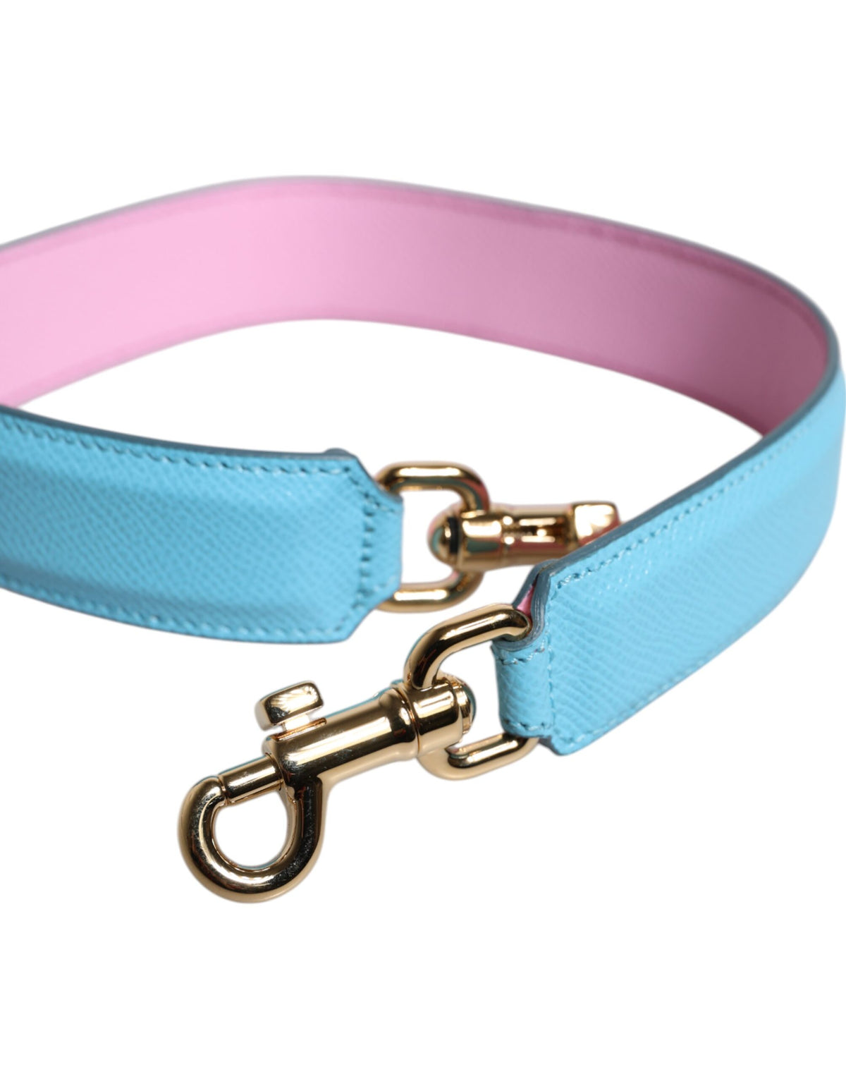 Dolce & Gabbana Tracolla in Pelle Rosa e Blu