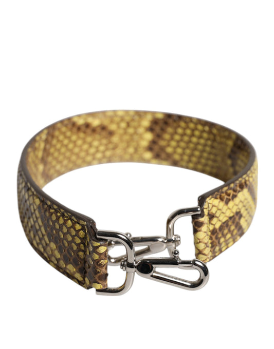 Dolce & Gabbana Yellow Exotic Leather Bag Strap