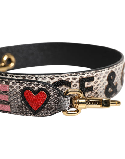 Dolce & Gabbana Multicolor Schulterriemen aus Ayers und Kalbsleder