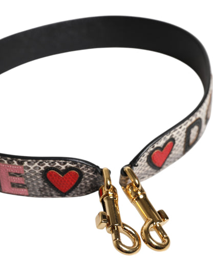 Dolce & Gabbana Multicolor DG AMORE Patch Tasche Schulterriemen