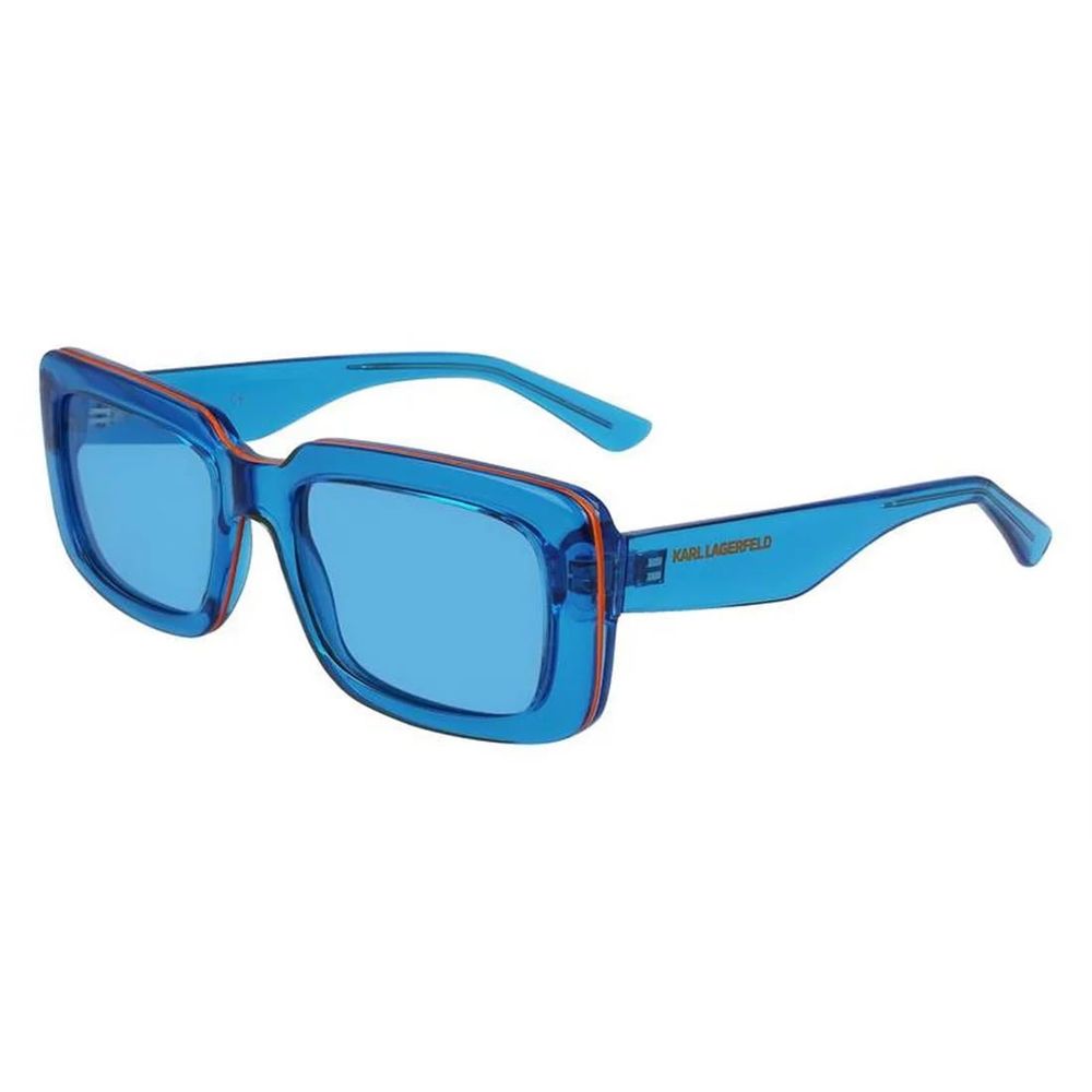 Karl Lagerfeld Sonnenbrille mit blauen Einsätzen