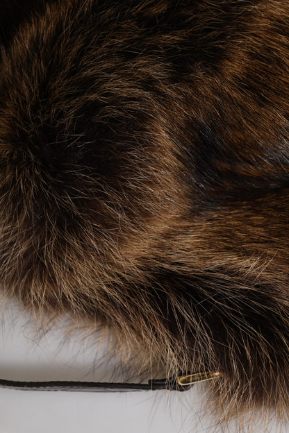 Dolce & Gabbana Brown Fur Bucket Hat