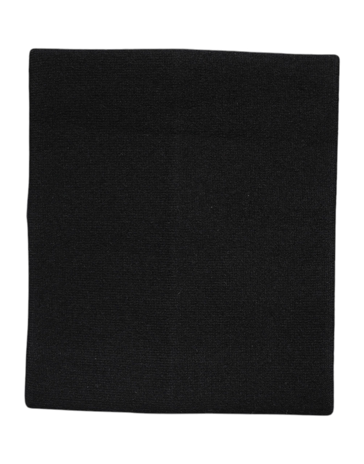 Dolce & Gabbana Scaldacollo nero in cashmere lavorato a maglia