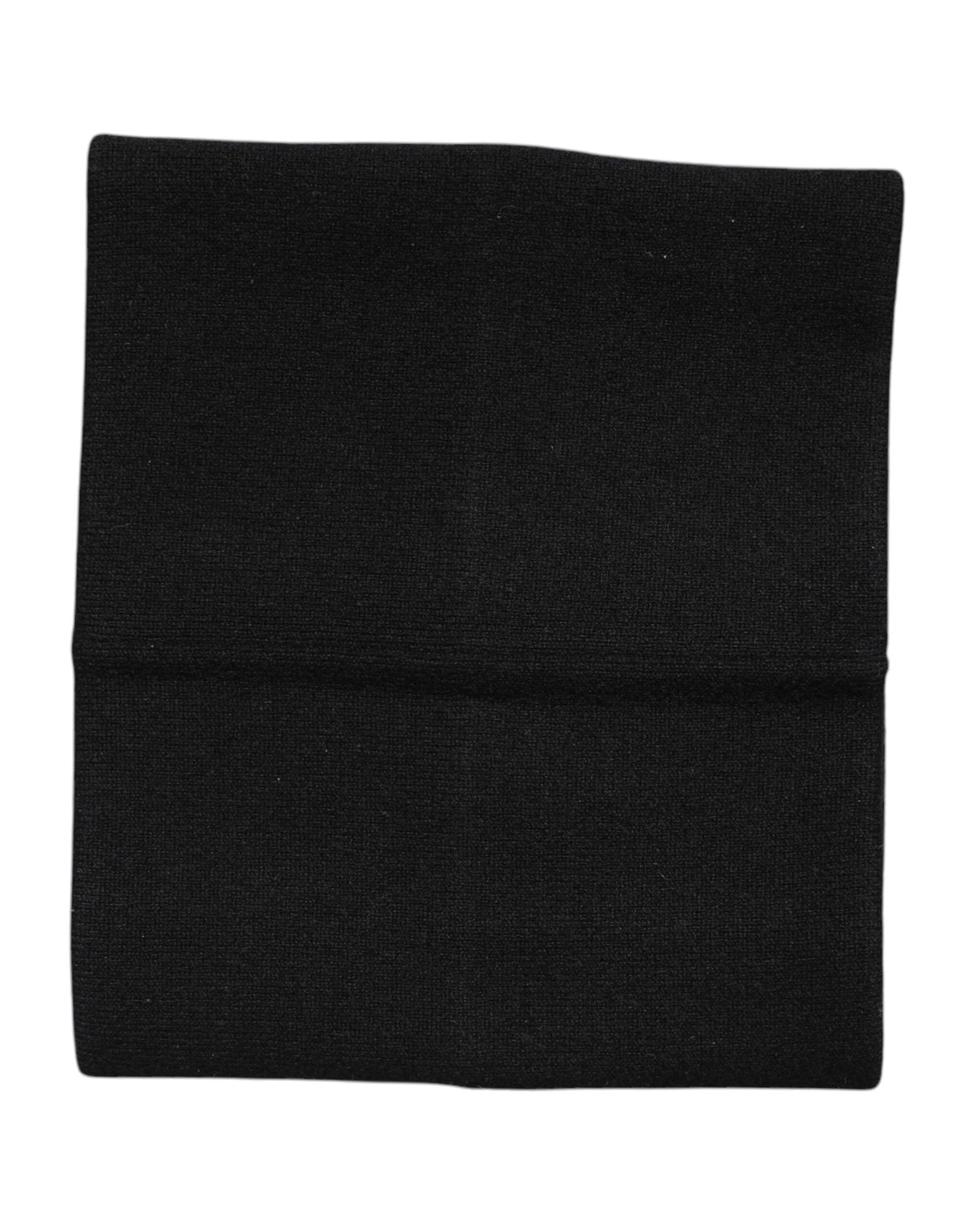 Dolce & Gabbana Scaldacollo nero in cashmere lavorato a maglia
