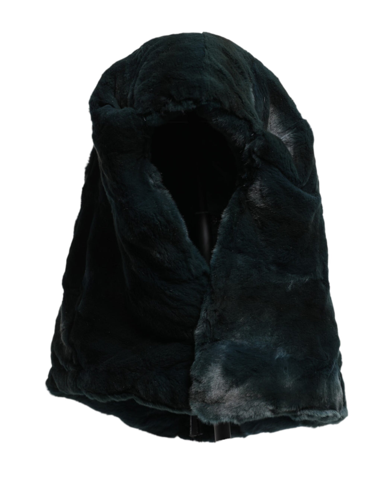 Dolce & Gabbana Cappello beanie nero in pelliccia di donnola