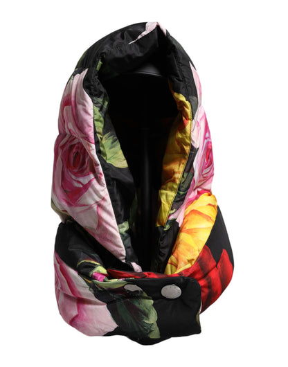 Dolce & Gabbana Schwarze Kopfbedeckung mit Blumenprint