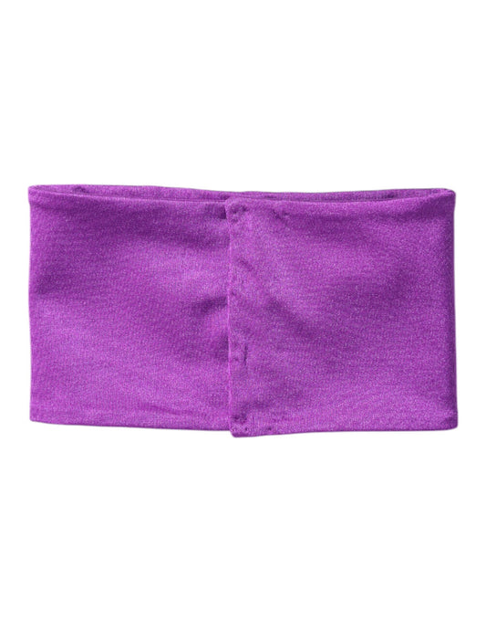 Dolce & Gabbana Lila Halswärmer aus Nylon-Stretch