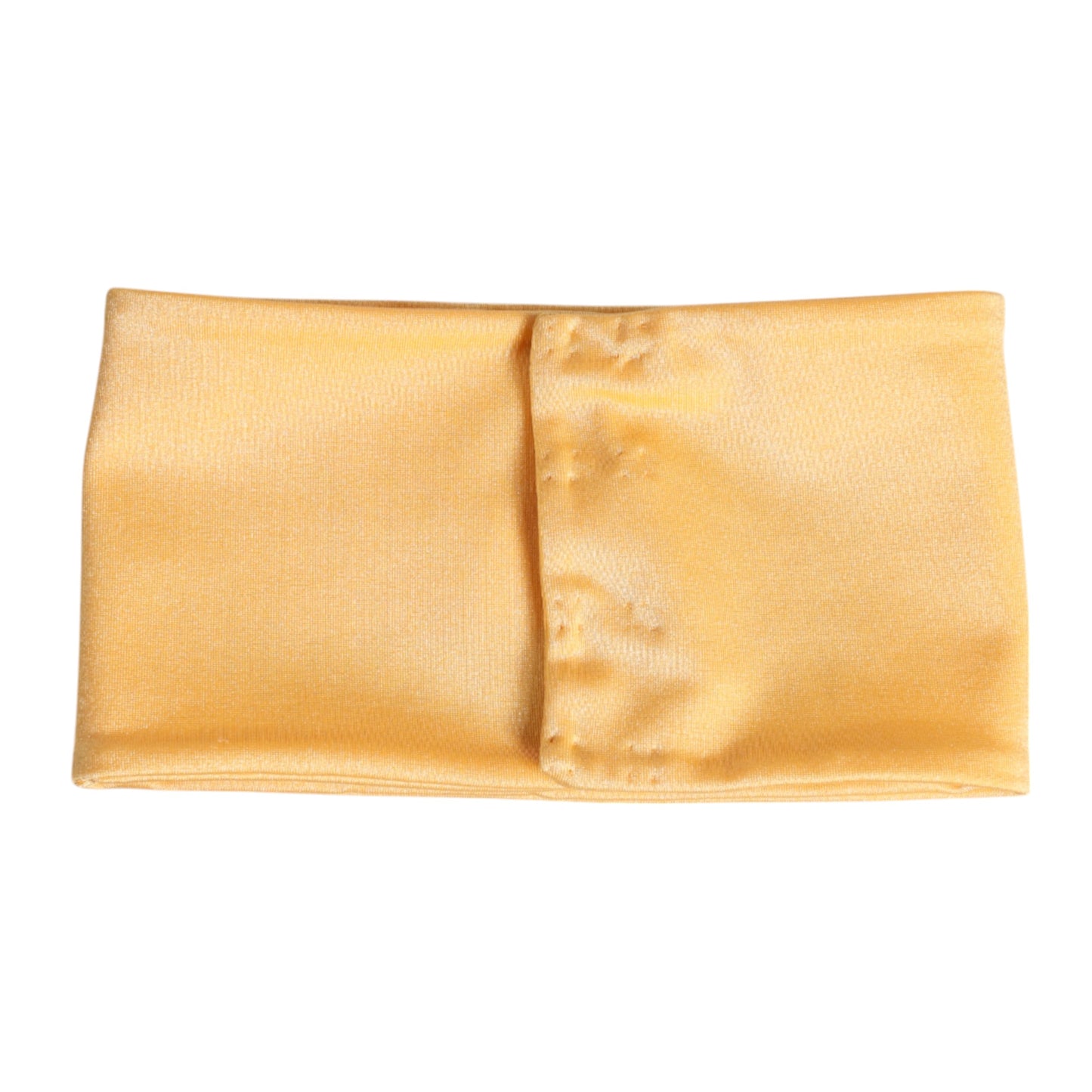 Dolce & Gabbana Gelber Nylon Stretch Damen Halswärmer Schal