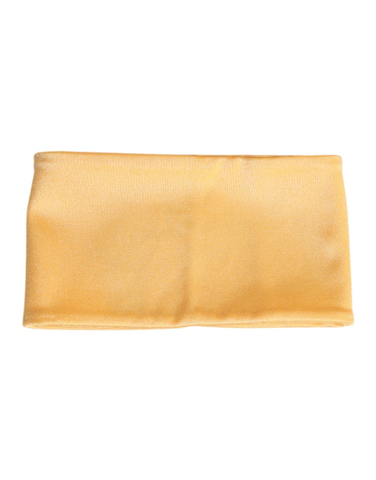 Dolce & Gabbana Gelber Halswärmer aus Nylon-Stretch