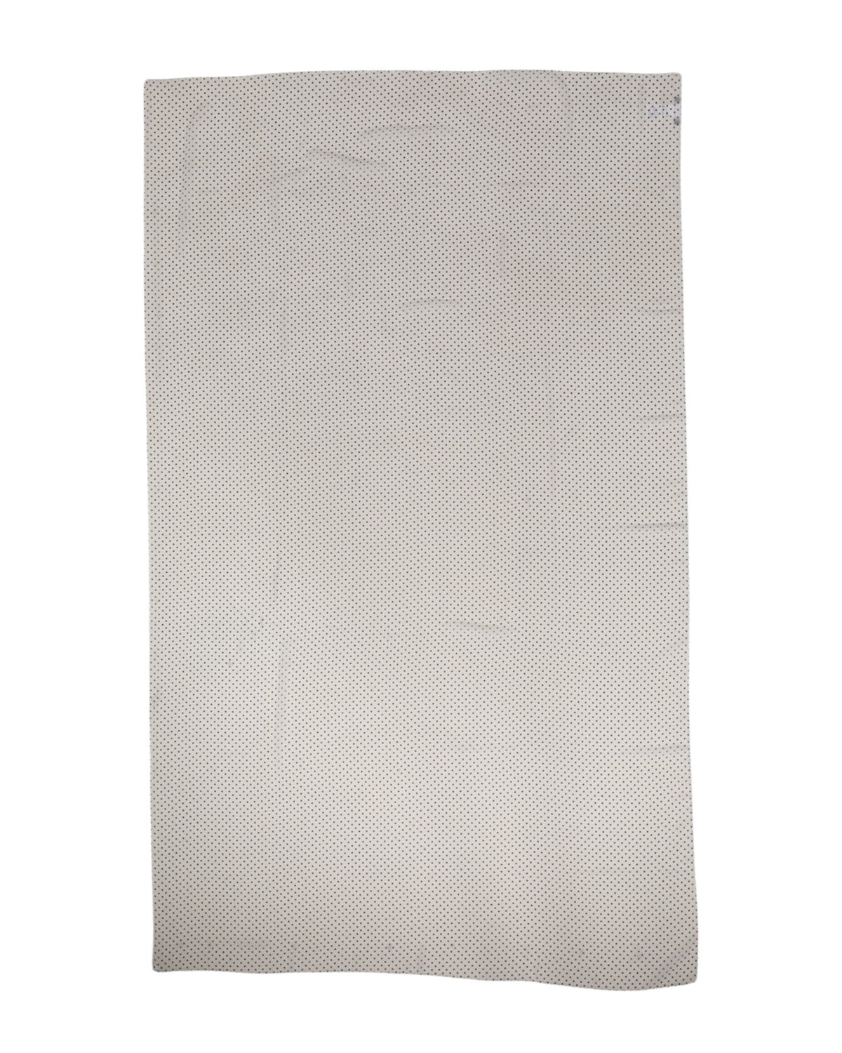 Dolce & Gabbana Weiß-schwarzer Polka-Dot-Schal 120 × 200 cm