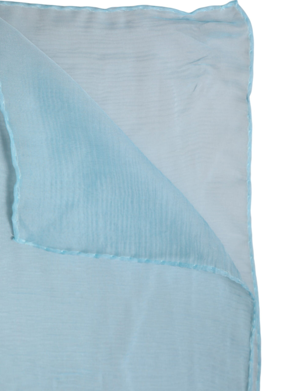 Dolce & Gabbana Hellblauer Seidenschal 130 × 200 cm