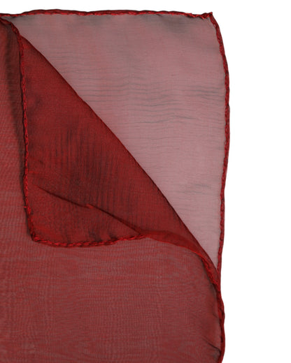 Dolce & Gabbana Roter Seidenschal Rechteck Damen Wickelschal