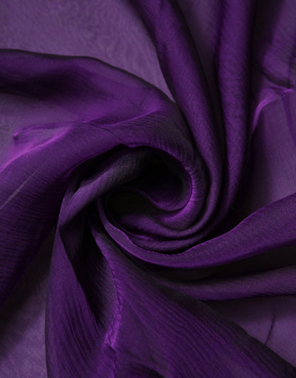 Dolce & Gabbana Purple Silk Scarf Rectangular Wrap Scarf