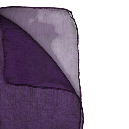 Dolce & Gabbana Purple Silk Scarf Rectangular Wrap Scarf