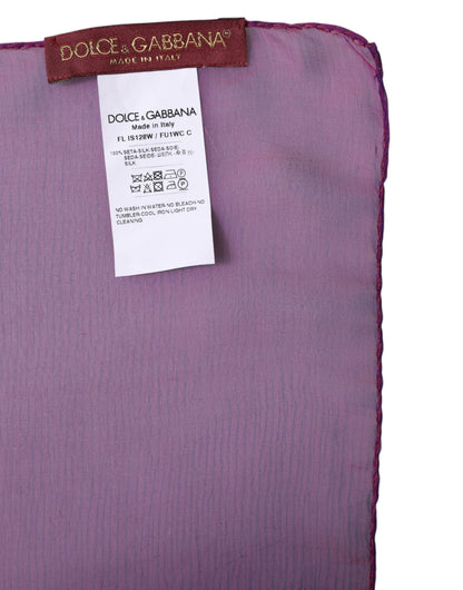 Dolce & Gabbana Lila Seidenschal 135 × 200 cm