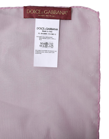 Dolce & Gabbana Rosa Seidenschal 120 × 200 cm