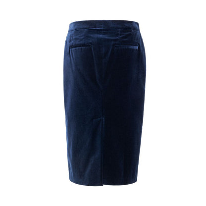 Tom Ford Blaue Baumwoll-Midirock
