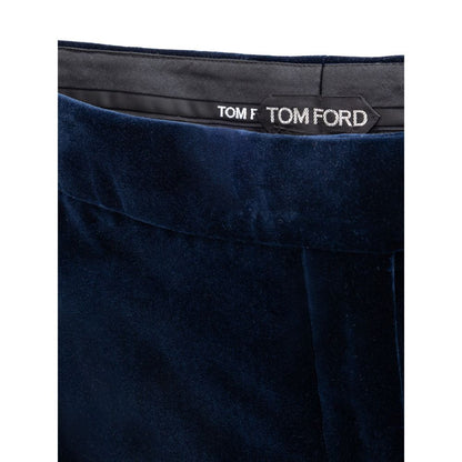 Tom Ford Blaue Baumwoll-Midirock
