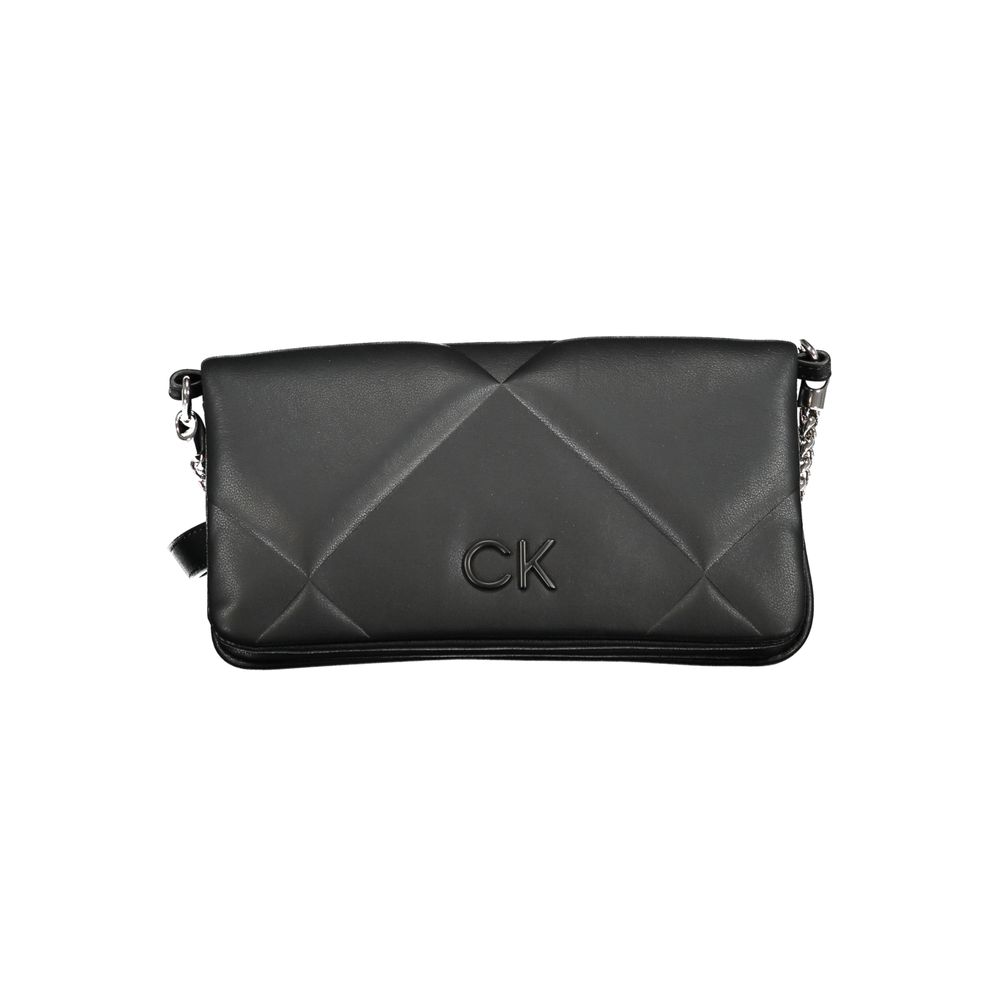 Calvin Klein Schwarze Damen-Handtasche aus Polyester