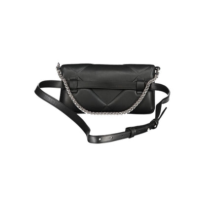 Calvin Klein Schwarze Damen-Handtasche aus Polyester