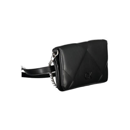 Calvin Klein Schwarze Damen-Handtasche aus Polyester