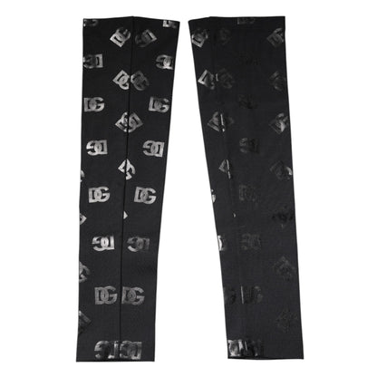 Dolce & Gabbana Guanti con logo, colore nero, in lana vergine e cashmere