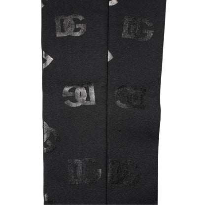Dolce & Gabbana Guanti con logo, colore nero, in lana vergine e cashmere