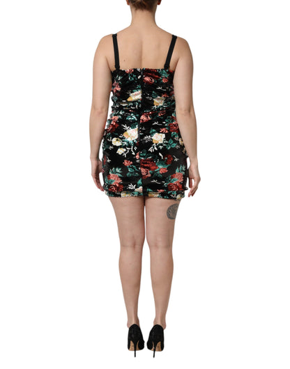 Dolce & Gabbana Schwarzes Pailletten-Minikleid
