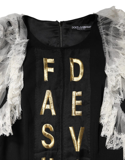 Dolce & Gabbana Black Cotton Dress