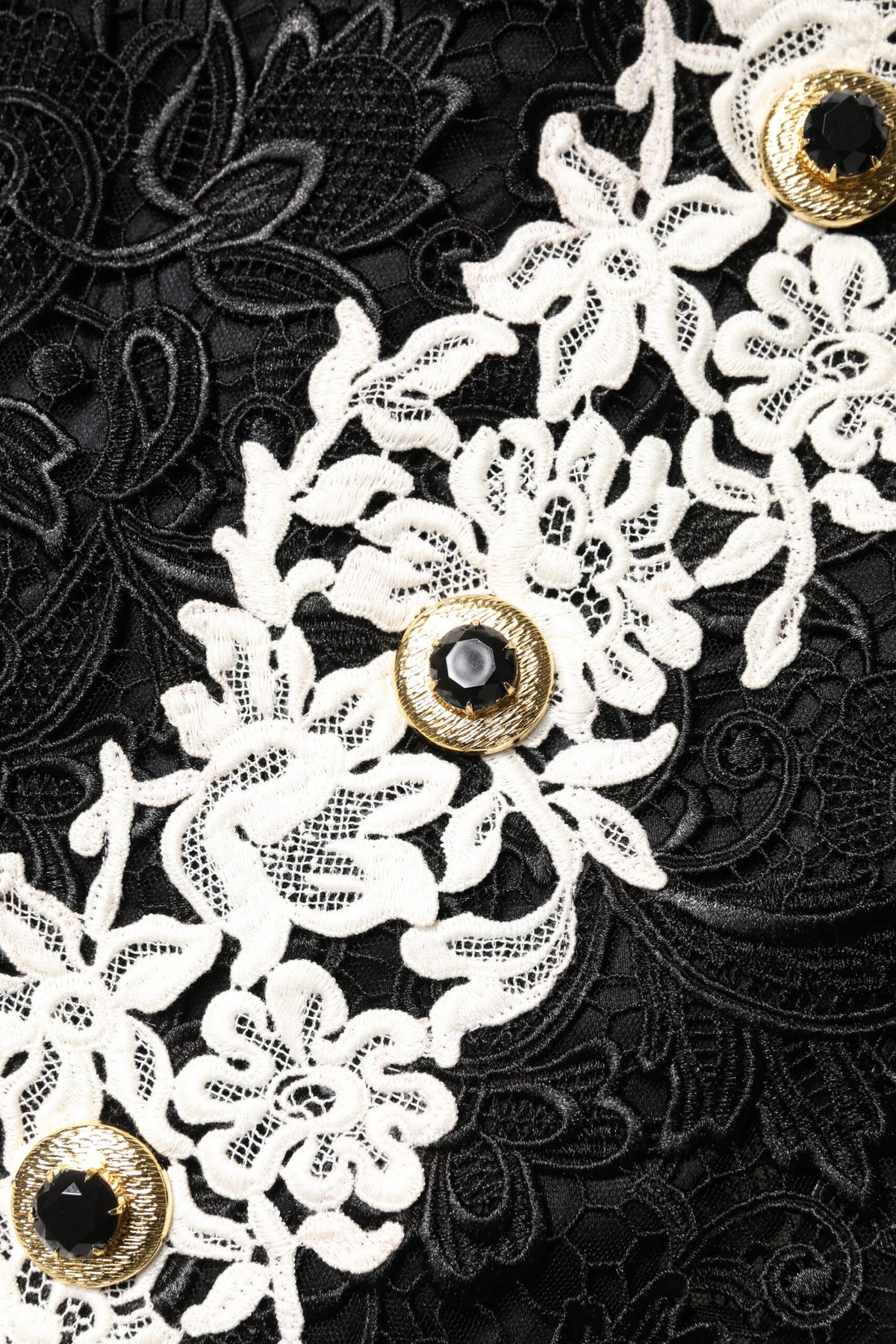Dolce & Gabbana Schwarzes verziertes Spitzen-Minikleid