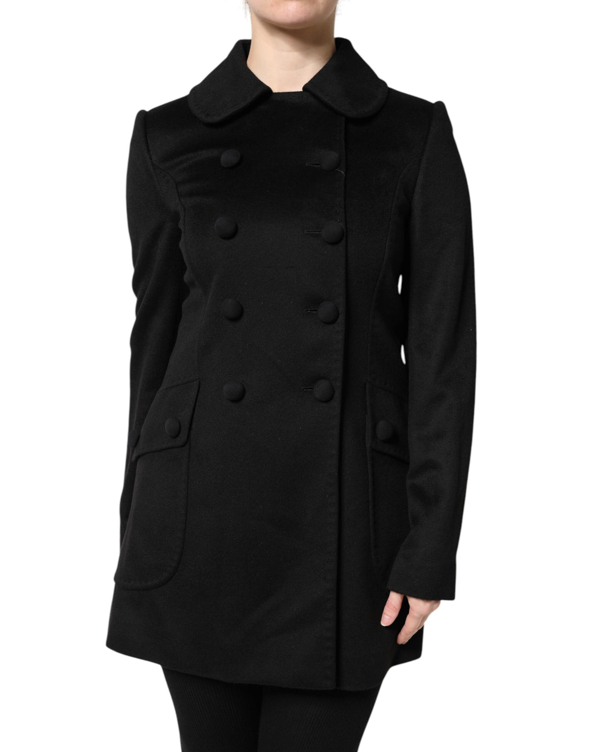 Dolce & Gabbana Sartoria Italiano Schwarzer Blazer aus Schurwolle