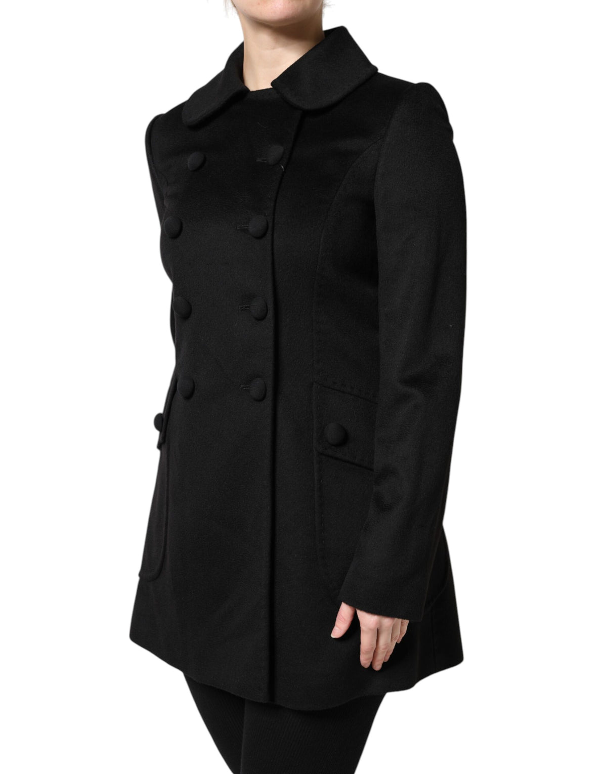Dolce & Gabbana Sartoria Italiano Schwarzer Blazer aus Schurwolle