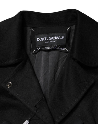 Dolce & Gabbana Sartoria Italiano Schwarzer Blazer aus Schurwolle