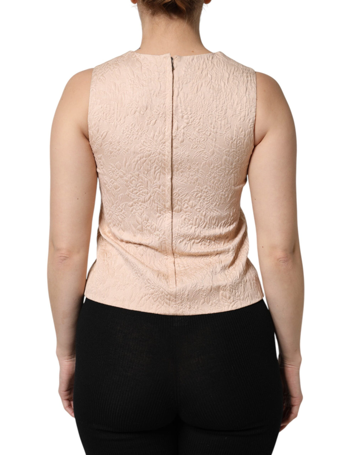 Dolce & Gabbana Beige Cotton Tank Top