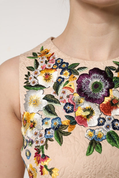 Dolce & Gabbana Beige Cotton Tank Top