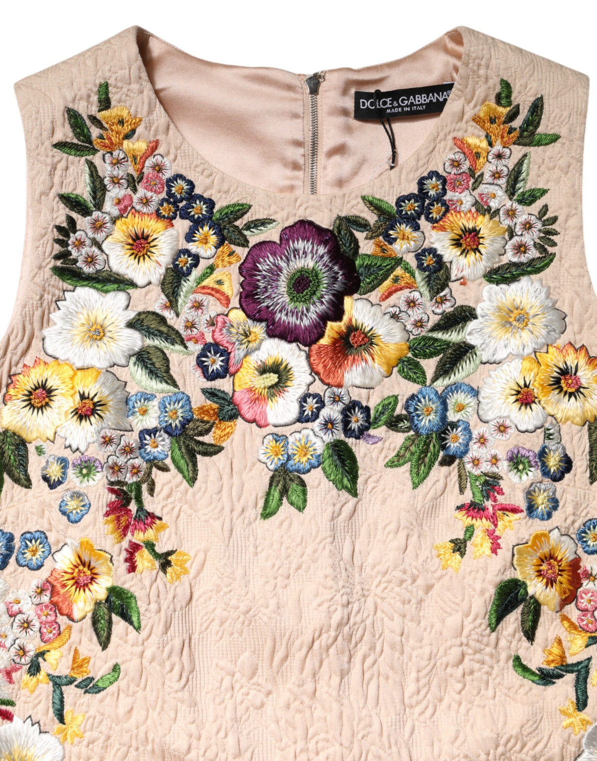 Dolce & Gabbana Beige Cotton Tank Top