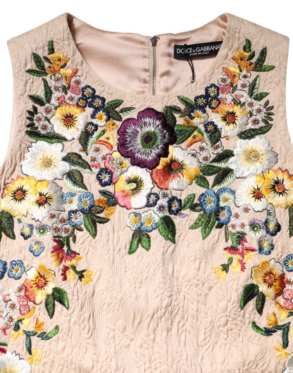 Dolce & Gabbana Beige Cotton Tank Top