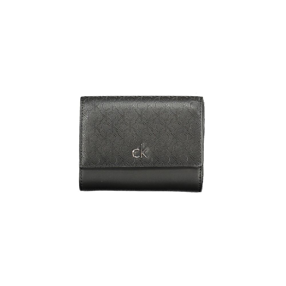 Calvin Klein Schwarzes Polyester Portemonnaie