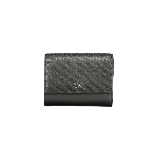 Calvin Klein Schwarzes Polyester Portemonnaie