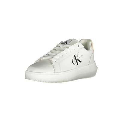 Calvin Klein Weiße Leder-Sneaker für Damen