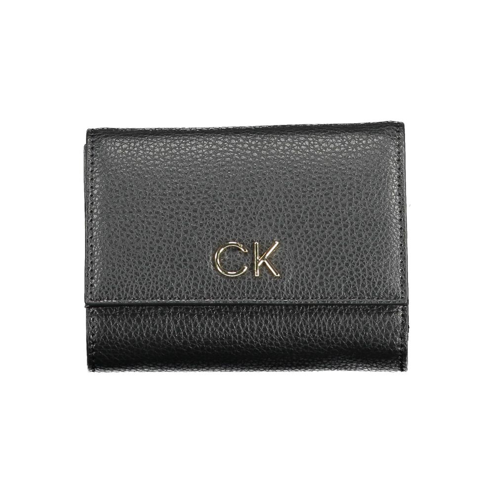 Calvin Klein Schwarze Geldbörse aus Polyurethan für Damen