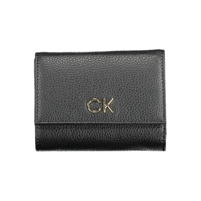 Calvin Klein Schwarze Geldbörse aus Polyurethan für Damen