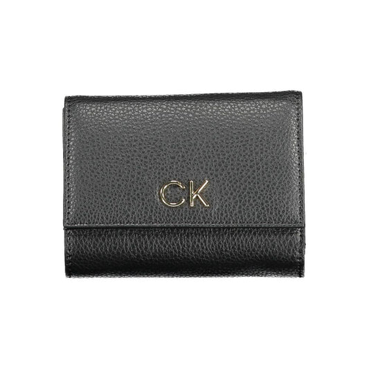 Calvin Klein Schwarze Geldbörse aus Polyurethan für Damen