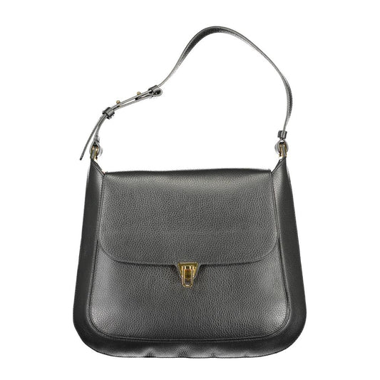 Coccinelle Schwarze Leder Damentasche
