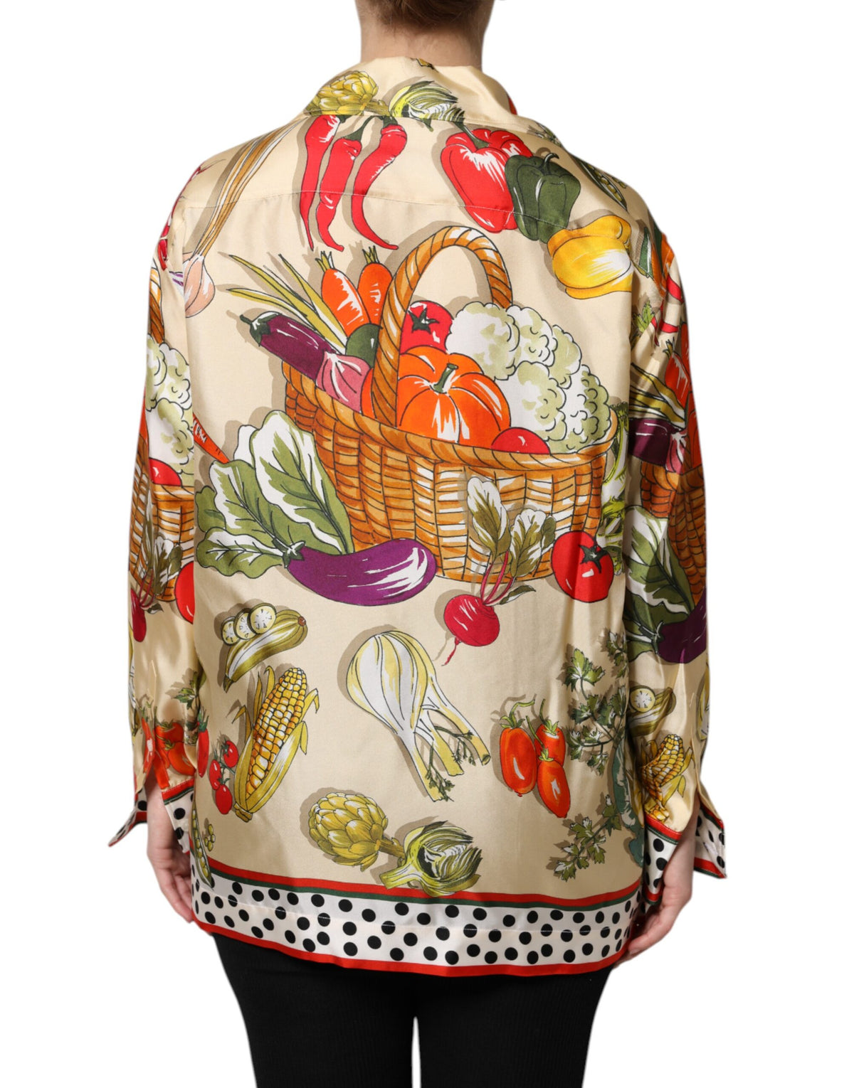 Dolce & Gabbana Multicolor Silk Shirt