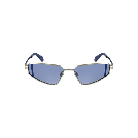 Calvin Klein Grau-Metall Sonnenbrille
