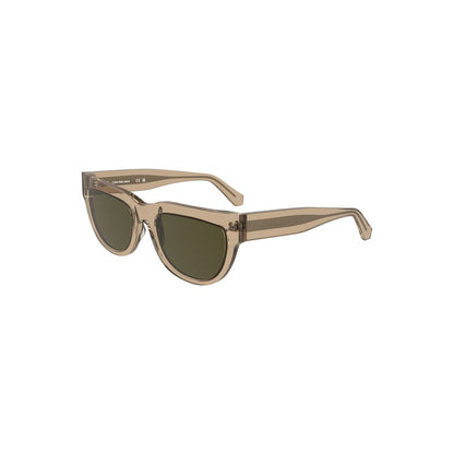 Calvin Klein Braune Acetat-Sonnenbrille für Frauen