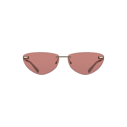 Calvin Klein Pinke Sonnenbrille mit Metallrahmen